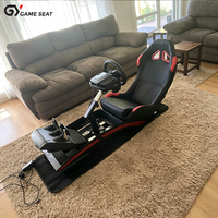 GY046-3 Simulateur de course automobile personnalisé, cockpit intégré, simulateur de conduite virtuelle pour le divertissement à domicile et les salles de jeux