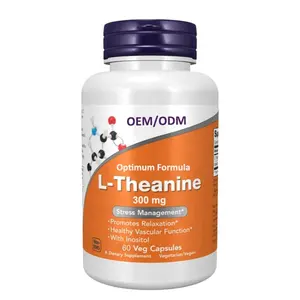 Capsules de l théanine de marque privée à forte valeur ajoutée capsules de l-théanine améliorent le soutien de l'humeur énergétique