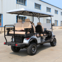 Voiturette de golf électrique homologuée pour la route, 6 places, avec climatisation et freins à disque de qualité supérieure pour un transport confortable toute l'année