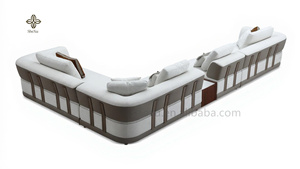 Canapé modulaire en tissu minimaliste moderne, multi-places en forme <span class=keywords><strong>de</strong></span> L, idéal pour les fêtes, villas <span class=keywords><strong>de</strong></span> luxe, clubs privés, salons. - Product Image 3