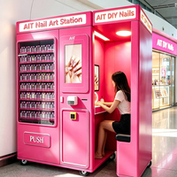 AIT Commercial AIT Nail Art Station Distributeur automatique Écran tactile DIY 3D Nail Printer Booth for Mall Airport