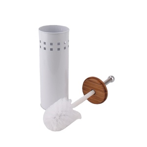Nature Bamboo Lid <strong>Toilet</strong> <strong>Brush</strong> with Bamboo Element Pedal <strong>Bin</strong> <strong>Bathroom</strong> <strong>Sets</strong> - Product Image 3