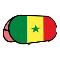 Drapeau publicitaire du Sénégal, Drapeau de rétroviseur de voiture, Drapeau en guirlande, Porte-clés, Lunettes, Écharpe, Chapeau, Bracelet, T-shirts, Sac, Collier