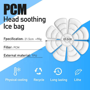 แผ่นทำความเย็นแบบพกพา PCM สำหรับหมวกกันน็อค ใช้ซ้ำได้ ทนทาน เหมาะสำหรับกีฬากลางแจ้ง ตกปลา วิ่ง บรรเทาความร้อนในฤดูร้อน - Product Image 4