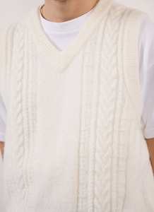 <span class=keywords><strong>Chaleco</strong></span> de lana de <span class=keywords><strong>alpaca</strong></span> con cuello en V, diseño bordado en 3D y relieve, transpirable y casual para <span class=keywords><strong>hombre</strong></span>. - Product Image 2