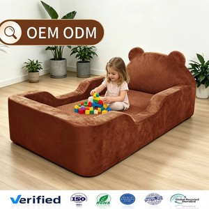ODM OEM Canapé-lit inclinable pour enfants et tout-petits, en mousse compressée sans structure, coussin de sol Montessori, housse lavable - Product Image 6