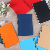 Cahiers personnalisés A5 en papier kraft, couverture souple, colorés, reliure spirale, papier offset, impression numérique, cahier d'exercices