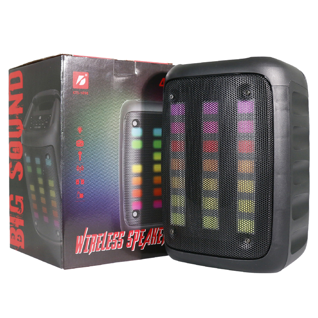 KTS-1898 Boat Speaker Subwoofer 15 Inch Edifier Led Lighting With Portable Radio Solar Panel Charge Boombox Portable Audio