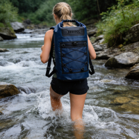 Sac à dos étanche pour la randonnée en plein air, le camping, la plage, avec poche, résistant, pour la natation, le rafting, le kayak, la pêche, les voyages