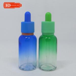 Botella de vidrio de color naranja brillante para masaje corporal con logotipo personalizado con tapón de rosca cuentagotas naranja - Product Image 4