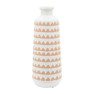 Vaso in Ceramica con Motivo Geometrico, Decorazione Moderna per Soggiorno, Camera da Letto, Ufficio, Casa - Product Image 1