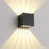 JACKSUN Applique murale d'extérieur minimaliste LED pour couloir de jardin allée carrée étanche pour hôtels villas éclairage extérieur