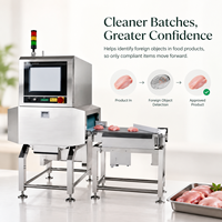 Détecteur de corps étrangers aux rayons X avec composants PLC pour la détection d'os de poisson, de viande et de côtes dans les aliments