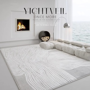 Alfombra Moderna Simple de Lujo Ligero para Sala de Estar, Dormitorio, Junto <span class=keywords><strong>a</strong></span> la Cama, de Poliéster Tejido, Gruesa, para Otoño e Invierno - Product Image 1