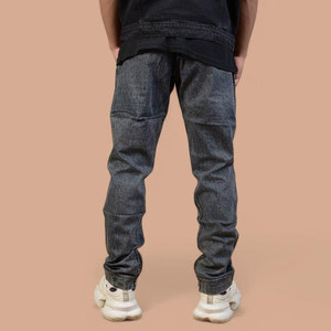 Pantalones Vaqueros Personalizados para Hombre, Corte Recto, Algodón, para Uso Diario, Fabricación OEM, Alta Calidad - Product Image 4