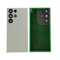 Coque arrière en verre pour Samsung Galaxy S23 Ultra Plus FE, coque arrière en verre avec objectif d'appareil photo, adhésif de réparation, pièce de rechange