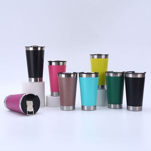 Venta al por Mayor de Tazas de Cerveza Modernas y Portátiles de 20oz, de Acero Inoxidable de Doble Capa, con Forma de Bala, Pajita Integrada y Abrebotellas, para Auto, Oficina y Fiestas - Product Image 2