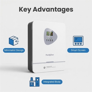 Convertisseur solaire hybride 6200W pour système de batterie solaire 48V avec application WIFI, haute fréquence, onde sinusoïdale pure, sortie simple - Product Image 1