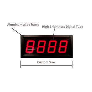 고정밀 산업용 OLED 카운터 디지털 계수 디스플레이 보드 알루미늄 합금 프레임 소매점용 1년 보증 - Product Image 4