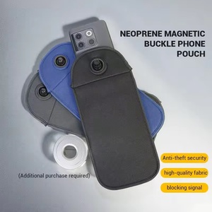 कारखाने की बिक्री सुरक्षित छिपे हुए पिन लॉक चुंबक वाटरप्रूफ विंटेज नियोप्रोन फोन बैग के लिए स्कूल छात्र एंटी-चोरी स्मार्टफोन पाउच - Product Image 2