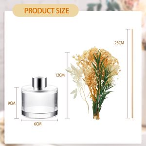 Inthetrend Home Fragrance 50ML Fashion Wood Bottle Lead Free <b>Reed</b> <b>Diffuser</b> Fruity Scent <b>for</b> Essential Oil 15-30 Days Air - Product Image 3