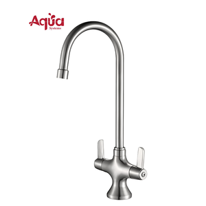 Commercial <b>Deck</b> Mounted Kitchen Faucet Modern Kitchen Sink Faucet ss304 Mixer Hot Cold Water Tap Ceramic Faucet for Hotel Bar - Product Image 1