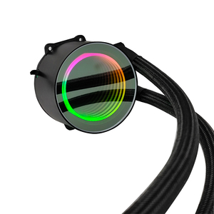 Argh All-in-one คูลเลอร์ของเหลวเย็น12v พัดลม <span class=keywords><strong>CPU</strong></span> 120mm ระบายความร้อนด้วยน้ำหม้อน้ำอลูมิเนียมทองแดง - Product Image 5