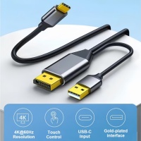 Câble USB-C avec fonction tactile et gaine en PVC, adaptateur 4K60Hz pour moniteur MacBook Pro/Air 2020 et Nreal Air VR