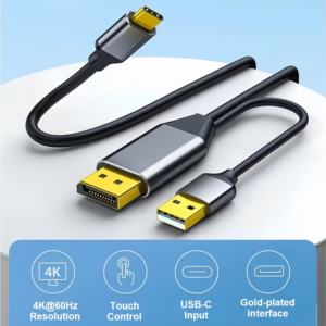 พอร์ตแสดงผลแบบสัมผัสเพื่อใช้กับ4K60Hz สาย USB-C พร้อมอะแดปเตอร์สาย USB สำหรับ <span class=keywords><strong>nreal</strong></span> Air VR MacBook pro/air 2020 - Product Image 2