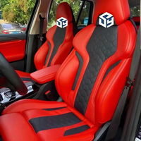 Accessoires intérieurs de voiture : Sièges baquet sport racing personnalisables avec revêtement en cuir et assise en mousse pour BMW F30 F80 F10 M3 M5 – Amélioration