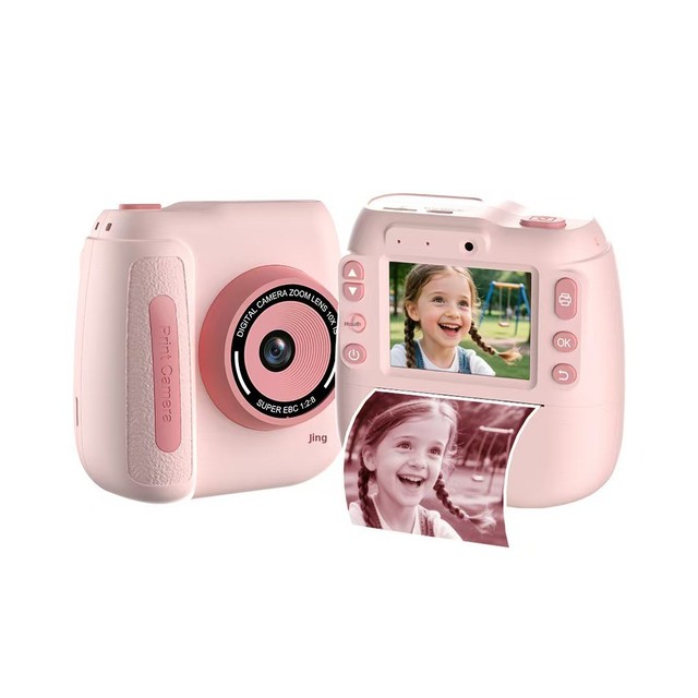 Hot Selling Kids Camera HD Dual-camera CMOS Sensor 2.4-inch Screen MP3 Thermal Paper Instant Print Toy