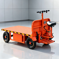 Chariot électrique silencieux à plateau basculant, véhicule de transport de marchandises à quatre roues, moteur 800W, plateforme en acier, OEM