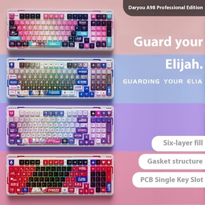 Daryou A98 Ailia tam anahtar oyun mekanik klavye üç modlu kablosuz düşük profil anahtarı alüminyum PC dizüstü uygulama için - Product Image 2