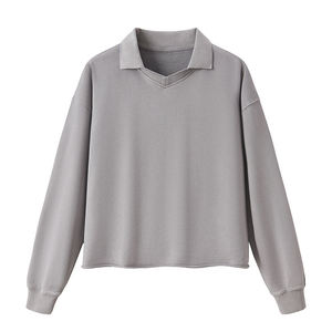 <span class=keywords><strong>Felpa</strong></span> <span class=keywords><strong>con</strong></span> <span class=keywords><strong>Cappuccio</strong></span> in Cotone Pesante 380G, Scollo a V, Stile Vintage Lavato, Vestibilità Ampia e Squadrata, Design Retrò Americano - Product Image 3