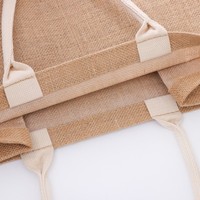 Sac en jute laminé écologique, sac de plage réutilisable en toile de jute, sac de shopping en toile de jute, sacs personnalisés avec logo, couleurs et designs sur mesure