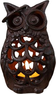 Vintage Cast Iron Chicken Hen Garden Hanging <strong>Candle</strong> <strong>Holder</strong> Farmhouse Lantern - Product Image 6