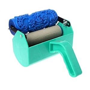 فرشاة سلكية فولاذية بمقبض مطاطي قطرها 1 بوصة أداة تلميع لديكور الجدران - Product Image 1