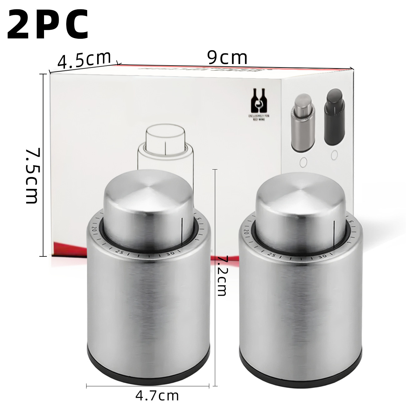 argent - 2 pièces