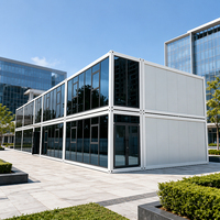Maisons modulaires de luxe modernes en conteneurs préfabriqués, personnalisables, en panneaux sandwich d'acier, avec chambre, 20FT/40FT