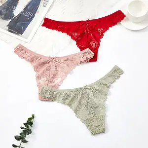 In Stock Fast Delivery Wholesale Women Hot Stripper Lace Thongs Photos Sexy Waist Shaper Underwear