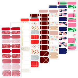 Forniture Professionali <span class=keywords><strong>per</strong></span> Nail Art: Adesivi alla Moda con Lamina, Strass 3D e Gel UV, Nuovi Design Trendy - Product Image 1