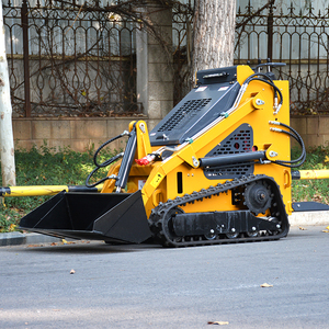 Free Shipping Mini Front Track EPA Engine CE Small Wheel Skid Steer End Farm Home <b>Compact</b> Skid Steer Loader - Product Image 2