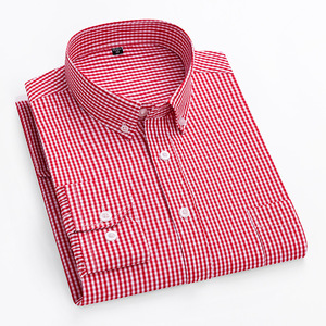 <span class=keywords><strong>Camisa</strong></span> de <span class=keywords><strong>manga</strong></span> <span class=keywords><strong>larga</strong></span> ajustada para hombre 2025, estilo urbano versátil para jóvenes, ropa informal de uso diario, temporada de verano tejida <span class=keywords><strong>a</strong></span> <span class=keywords><strong>cuadros</strong></span> pequeños - Product Image 2
