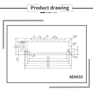 Caja de Conexiones Eléctricas de Aluminio Extruido Personalizada AEH032, Carcasa para Equipos Eléctricos - Product Image 6