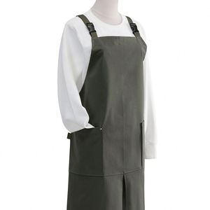 Bottom Open Back Snap Design 100% Polyester Waterproof Household <b>Apron</b> - Product Image 4