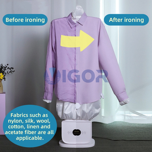 Asciugatrice e Stiratrice Portatile per Vestiti, Macchina Automatica <span class=keywords><strong>Gonfiabile</strong></span> per Stirare e Asciugare <span class=keywords><strong>Camicie</strong></span> - Product Image 2