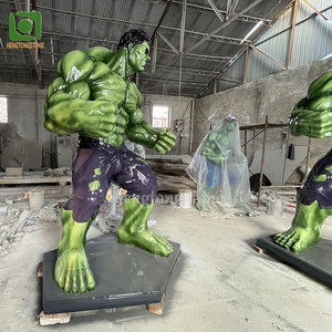 Nueva llegada al aire libre de fibra de vidrio <span class=keywords><strong>Hulk</strong></span> estatua resina escultura de dibujos animados - Product Image 6