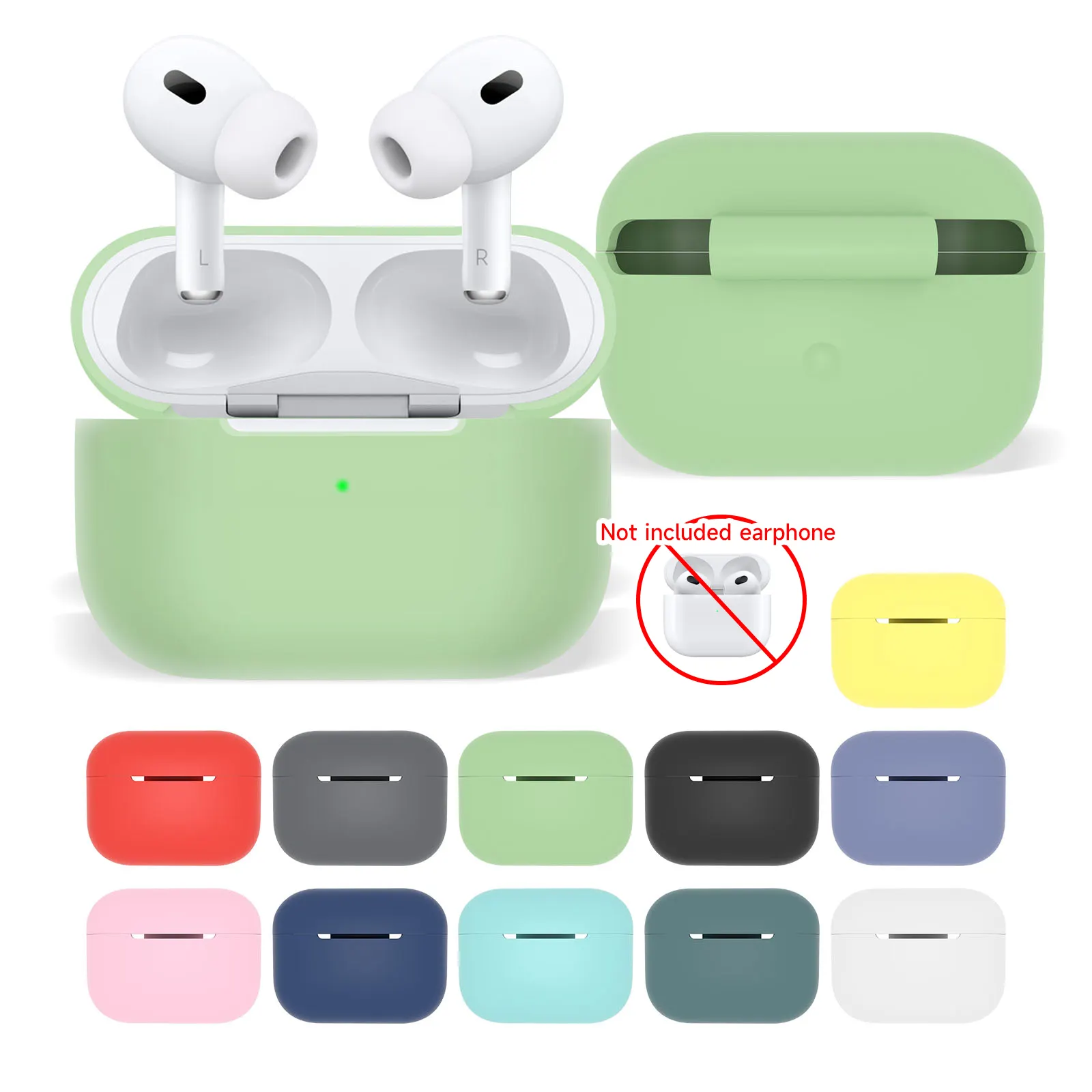 AirPods Pro2用シリコン保護ケース充電カバーAirPods Pro2用薄型ケース