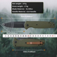 Couteau de poche BM4300, manche G10, lame 9Cr14Mov, outil de survie en plein air, expédié en 1 jour depuis l'entrepôt américain, livraison rapide à votre porte, EDC