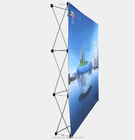 Support professionnel de toile de fond de tissu de tension de cercle de 10ft affichage de mariage et de salon commercial